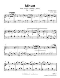 Minuet, Op. 11 No. 5 sheet music